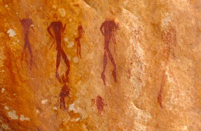 San Rock Paintings, Cedarburg, Western Cape by Unknown